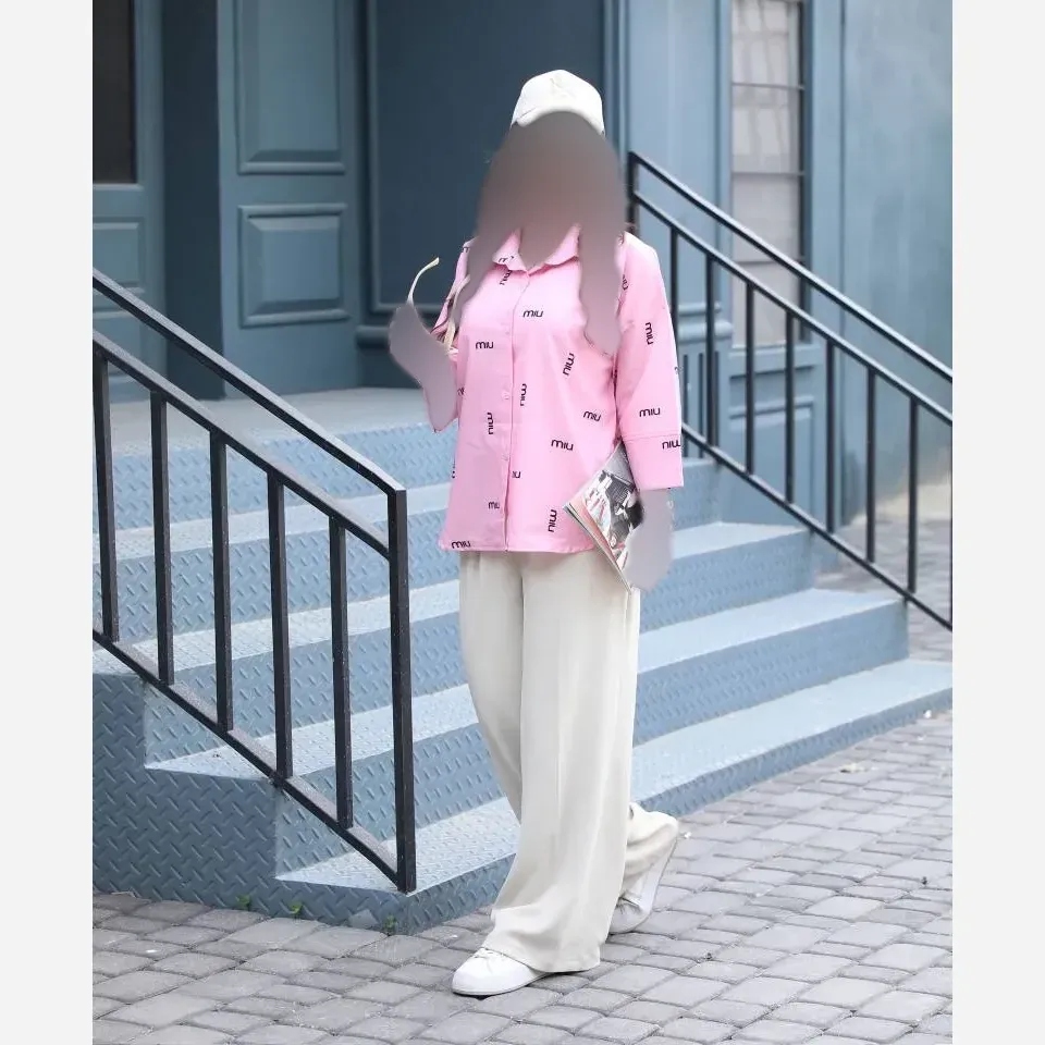 شومیز زنانه مدل میو جنس ژامیس سایز 38 تا 48 (2)