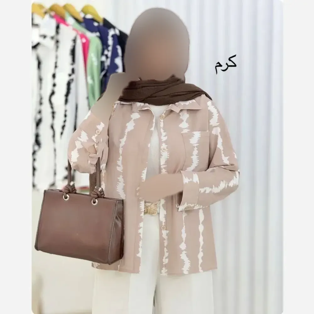 شومیز زنانه جنس بوگاتی درجه یک سایز 38 تا 46