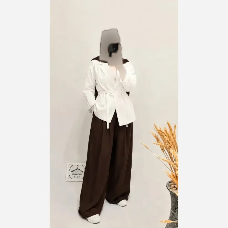کت شلوار زنانه مازراتی کجراه درجه یک سایز 38 تا 54