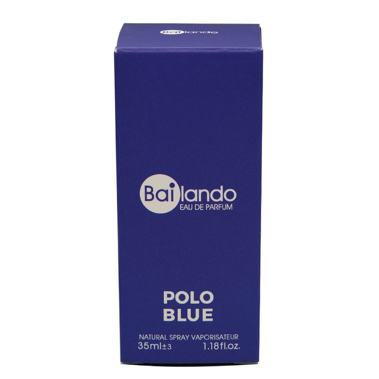 عطر جیبی مردانه بایلندو مدل POLO BLUE با رایحه خنک حجم 35 میلیلیتر