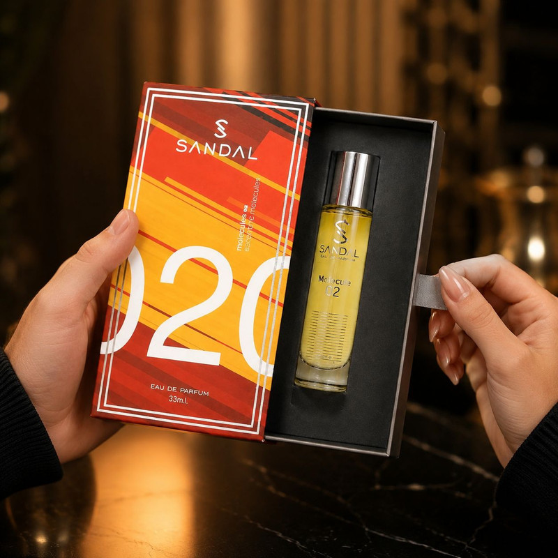 عطر جیبی مردانه صندل مدل Mulecule حجم 33 میلی لیتر