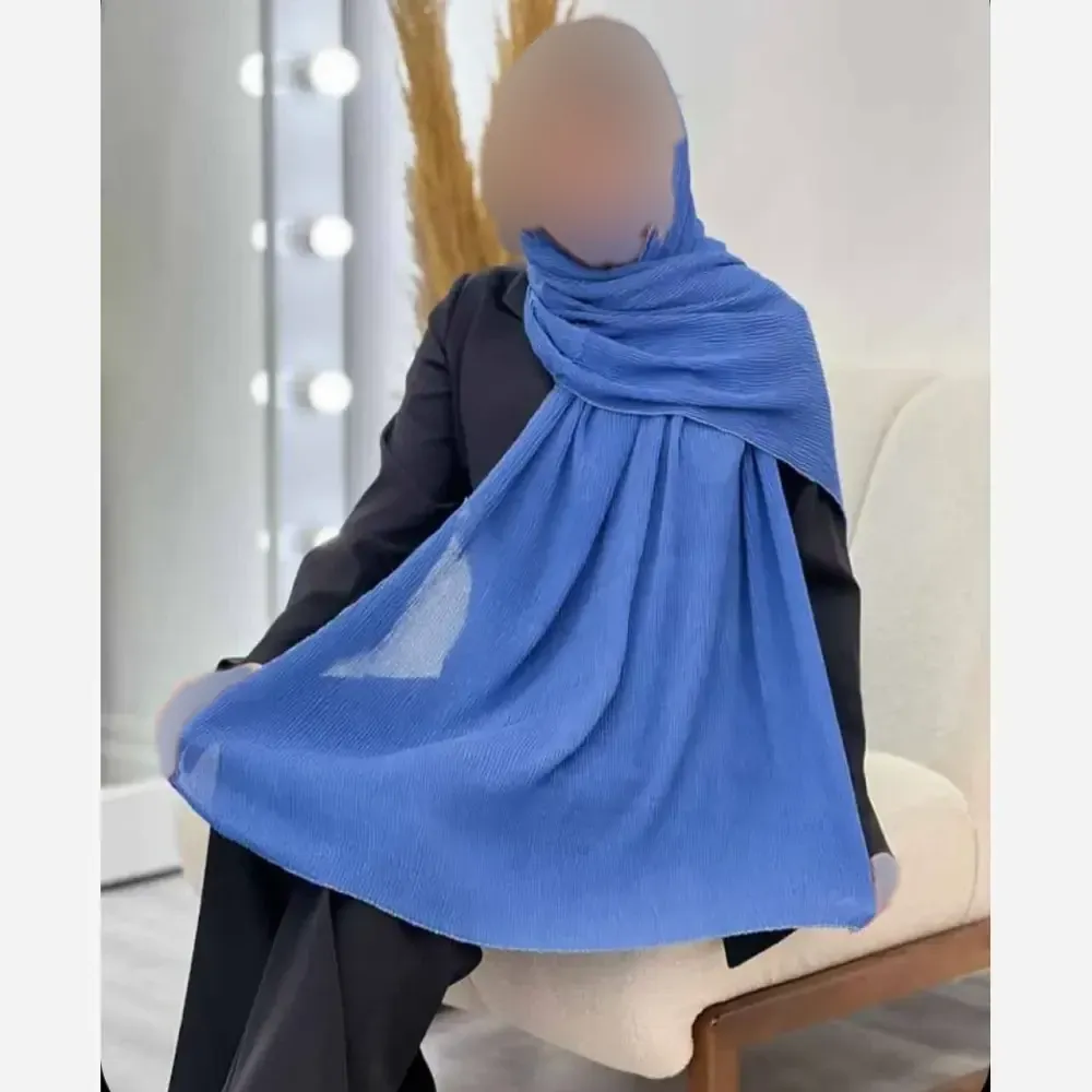 شال پلیسه لمه دوزی قواره بزرگ 75 در 175 سانتیمتر
