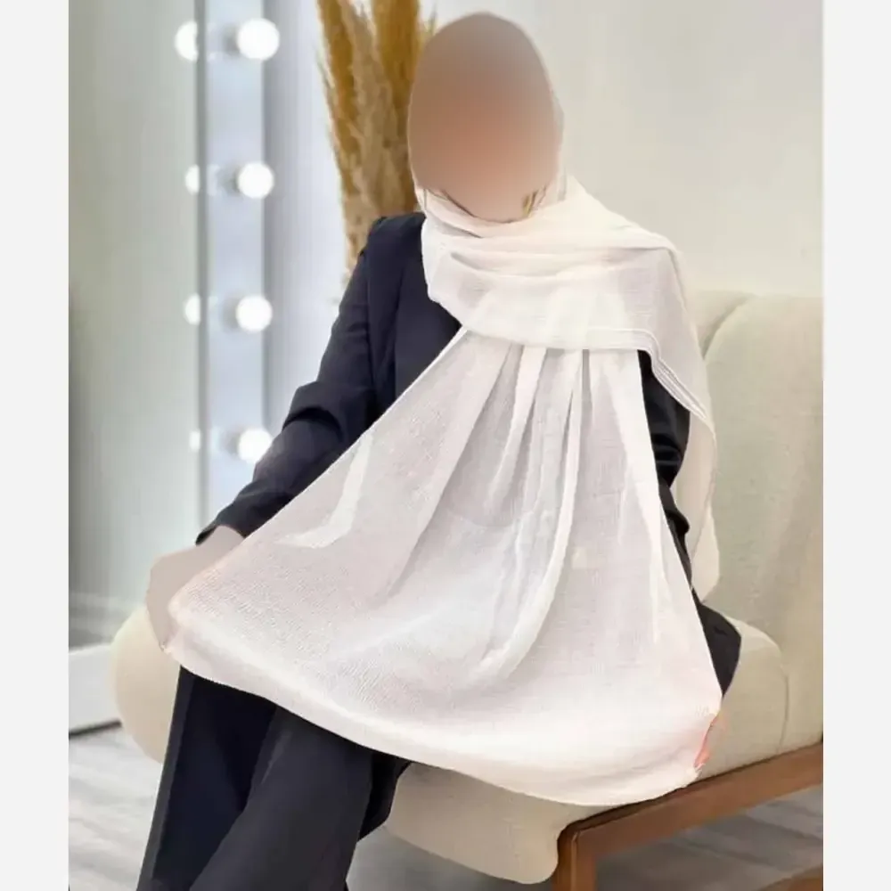 شال پلیسه لمه دوزی قواره بزرگ 75 در 175 سانتیمتر