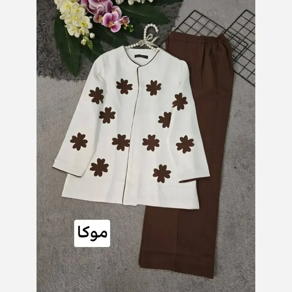 کت و شلوار زنانه مدل لیزری جنس مازراتی فری سایز 36 تا 46