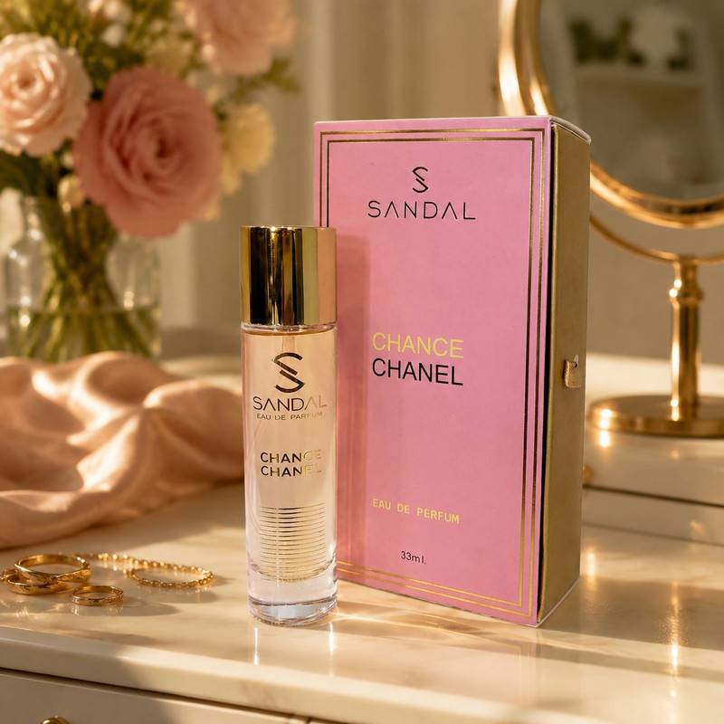 عطر جیبی زنانه صندل مدل چنس چنل حجم 33 میلی لیتر