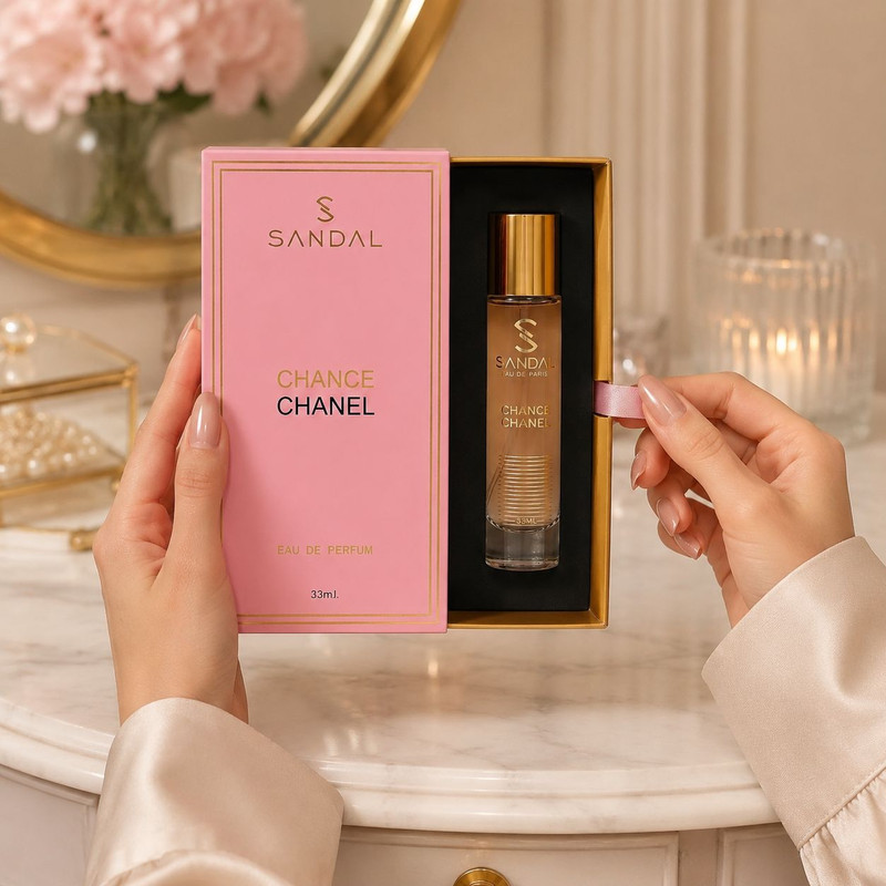 عطر جیبی زنانه صندل مدل چنس چنل حجم 33 میلی لیتر
