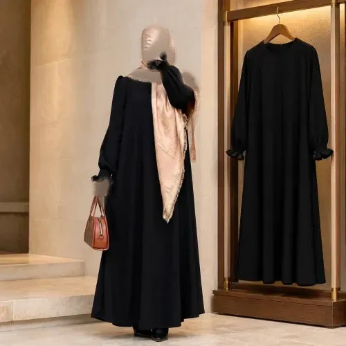 عبا زنانه مدل الیزه قد 120 سایز 38 تا 48