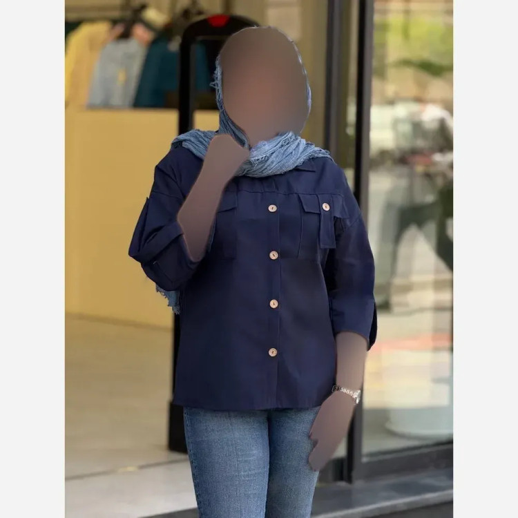 شومیز زنانه تابستانی لینن جیبدار آستیندار در رنگبندی متنوع