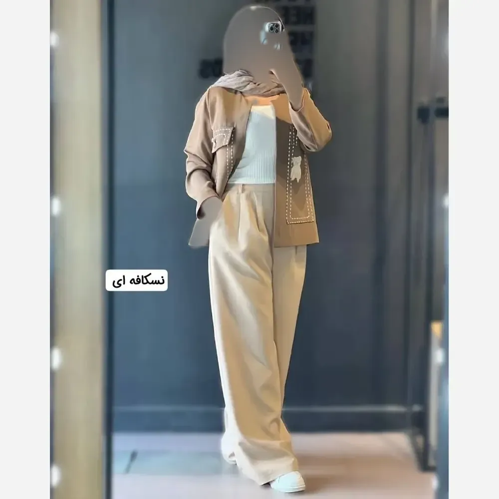 کت و شلوار زنانه گلدوزی مدل پاندا جنس مازراتی در 4 رنگ