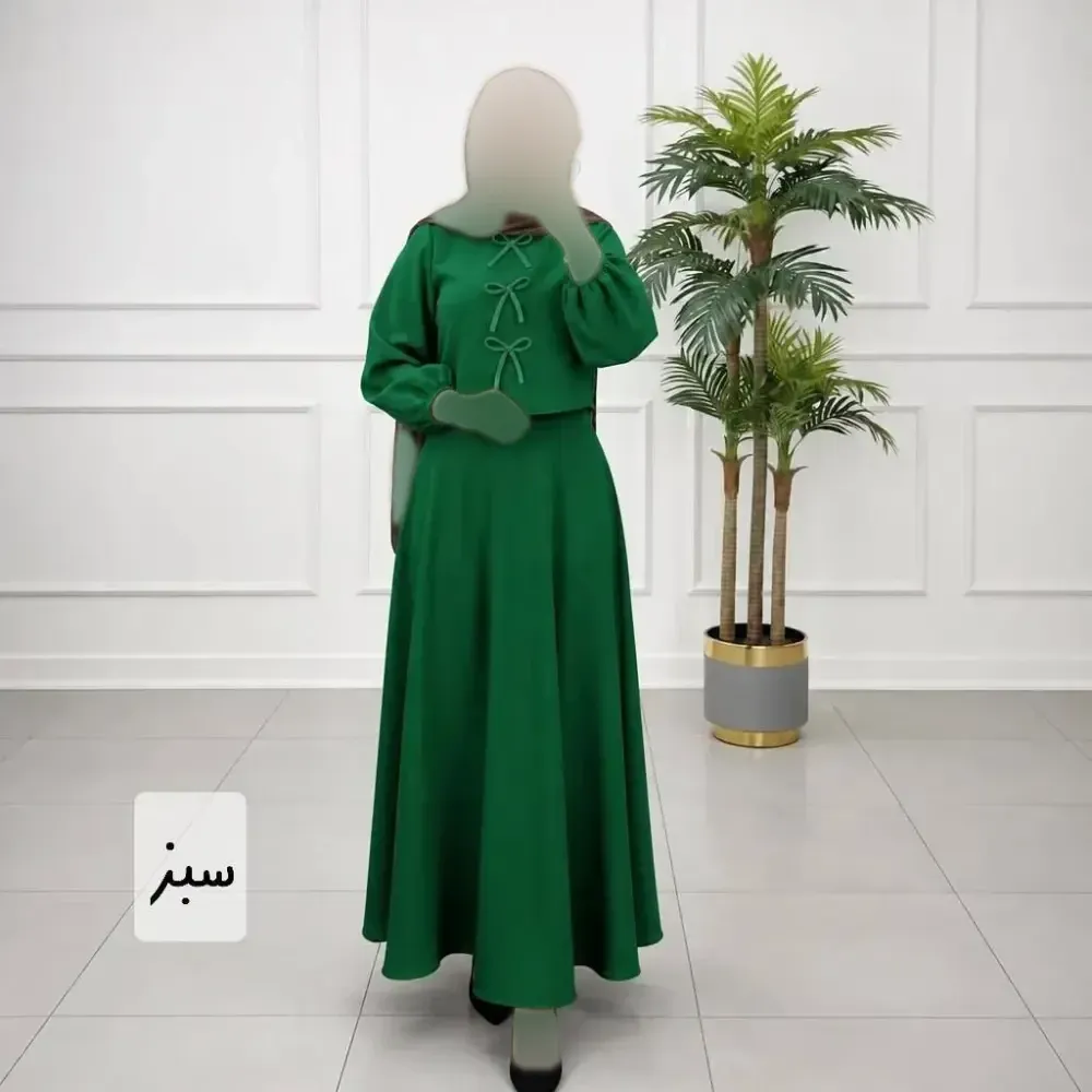 ست دوتکه زنانه مدل روشا جنس مازراتی فری سایز تا 48