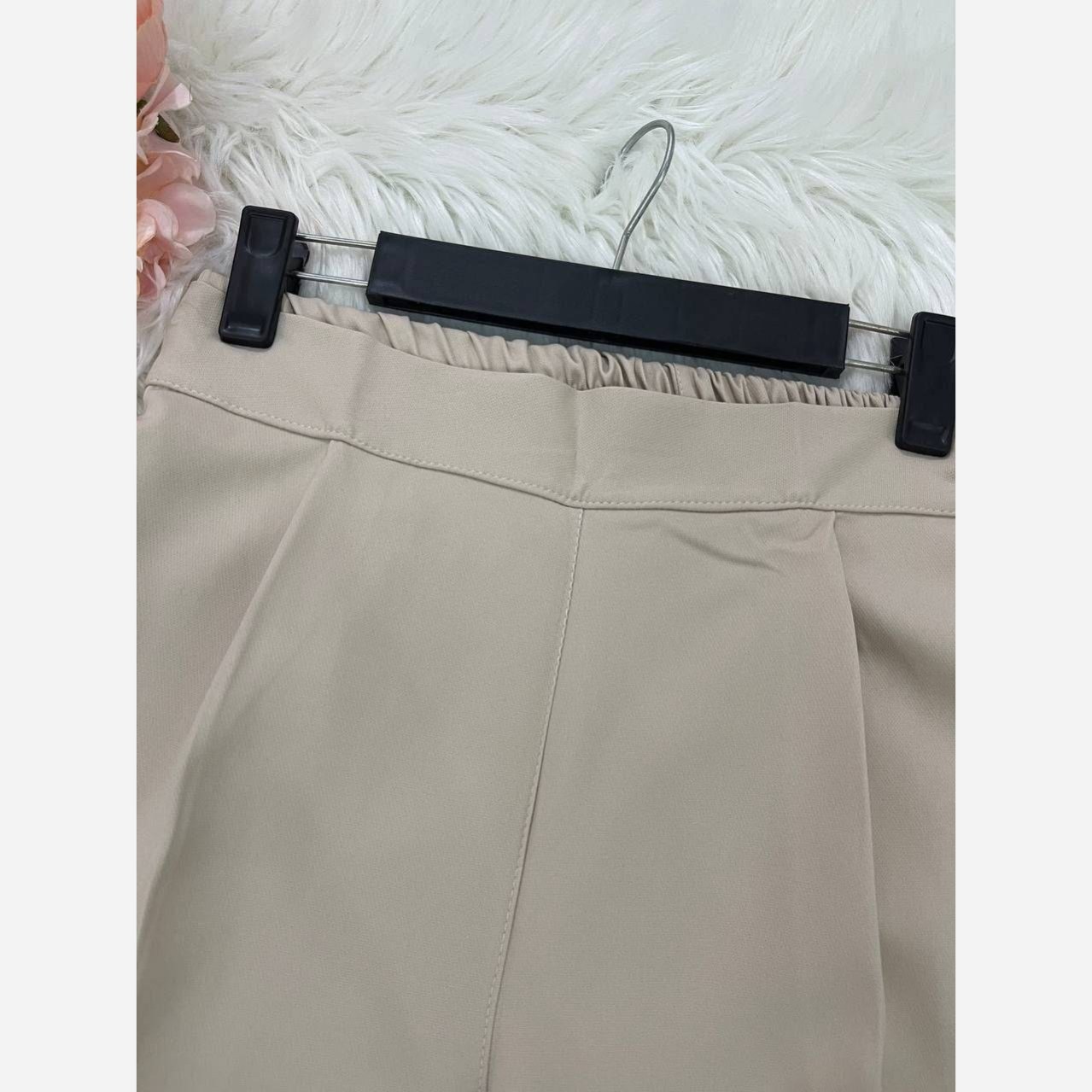 شلوار بگ زنانه پارچه مازراتی 330 گرم درجه یک پشت کش و جلو پیلی قد 103