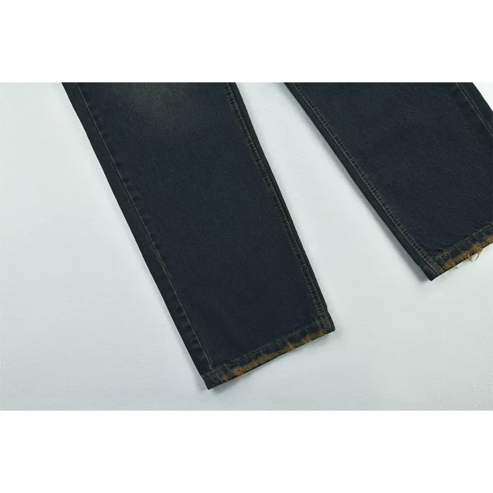 شلوار جین زنانه مدل نیم بگ رنگ آبی