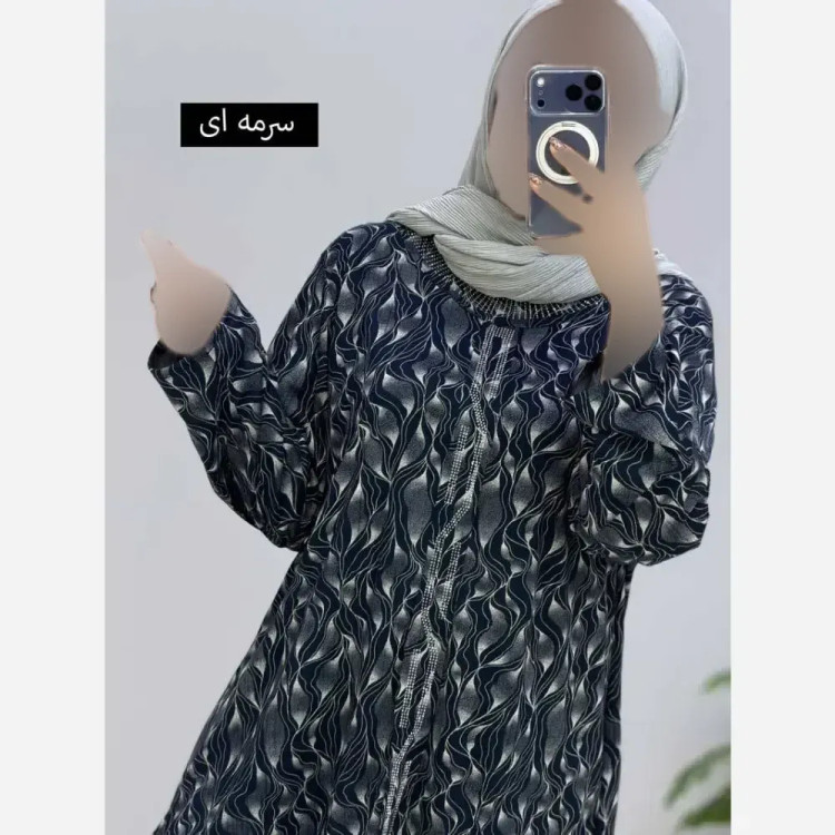تونیک زنانه مدل دریا جنس ویکسوز سایز بزرگ 40 تا 52