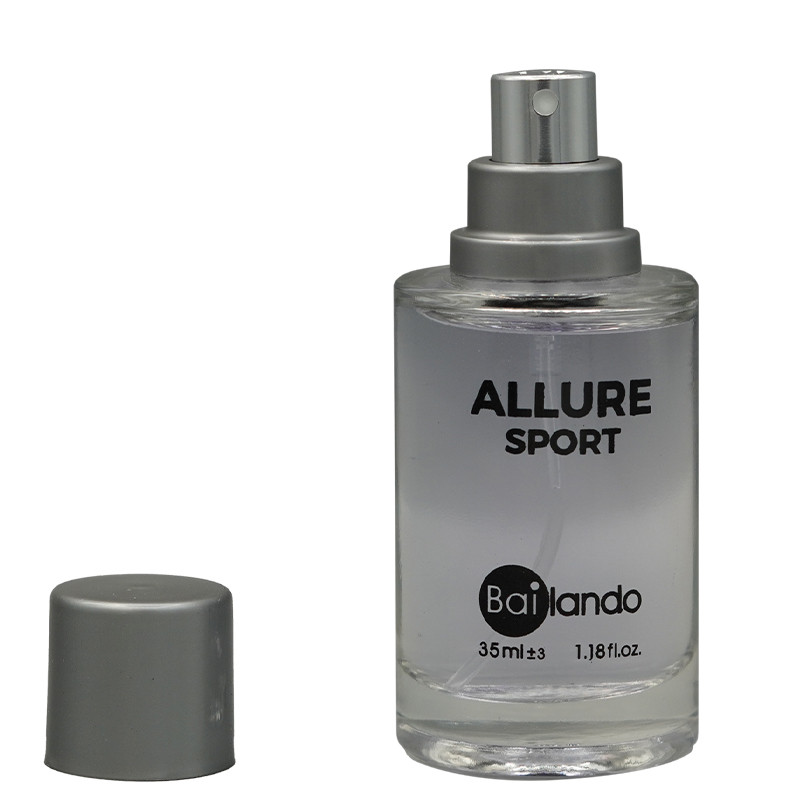 عطر جیبی مردانه بایلندو مدل آلور اسپورت ALLURE SPORT با رایحه شیرین حجم 35 میلیلیتر