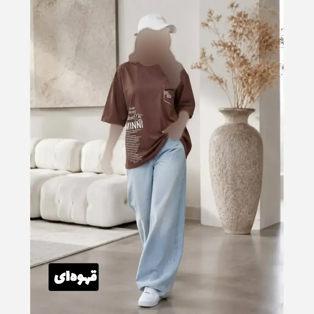 تیشرت لانگ زنانه مدل ماریا جنس پنبه سوپر سایز بزرگ 38 تا 52