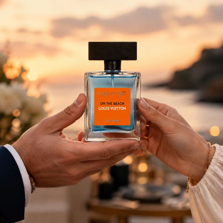 ادوپرفیوم نیو پرستیژ کالر مدل On The Beach Louis Vuitton با رایحه شیرین و مرکباتی حجم 110 میلیلیتر