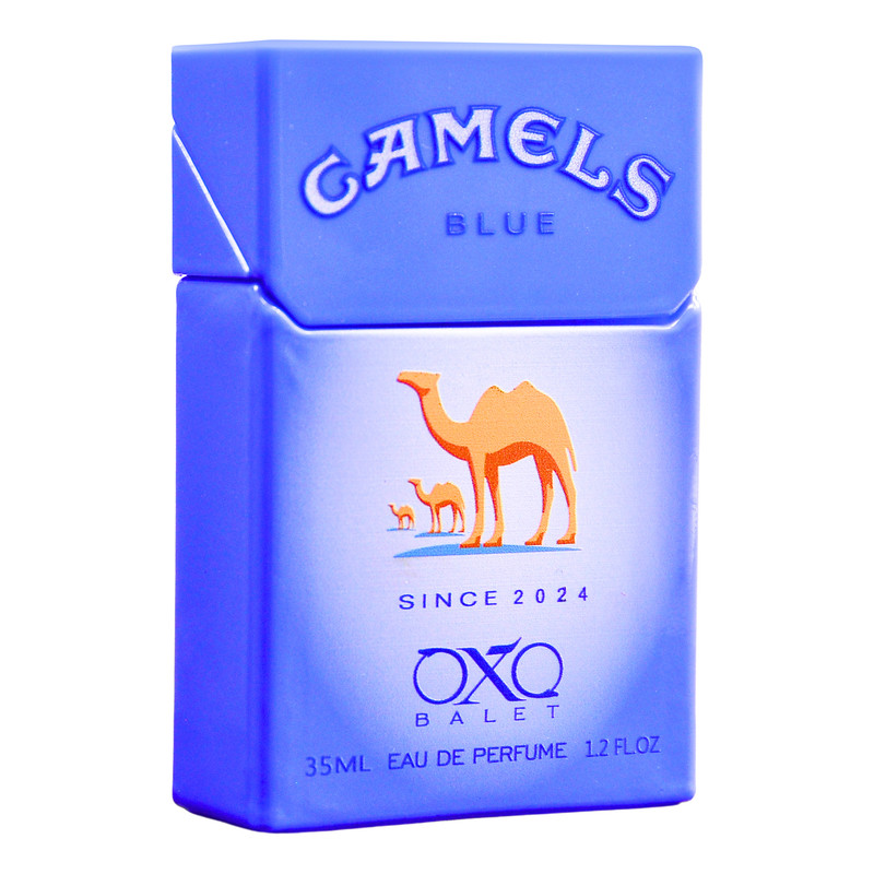 عطر جیبی مردانه اکس بالت مدل camels blue با رایحه خنک حجم 35 میلیلیتر