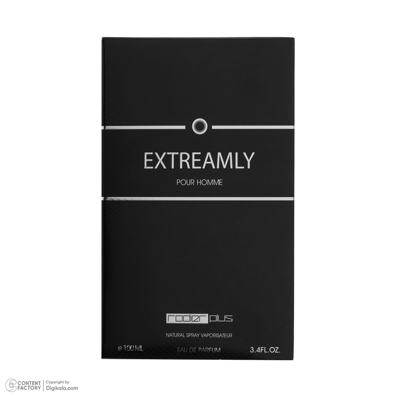 ادو پرفیوم مردانه رودیر پلاس مدل EXTREAMLY حجم 100 میلی لیتر