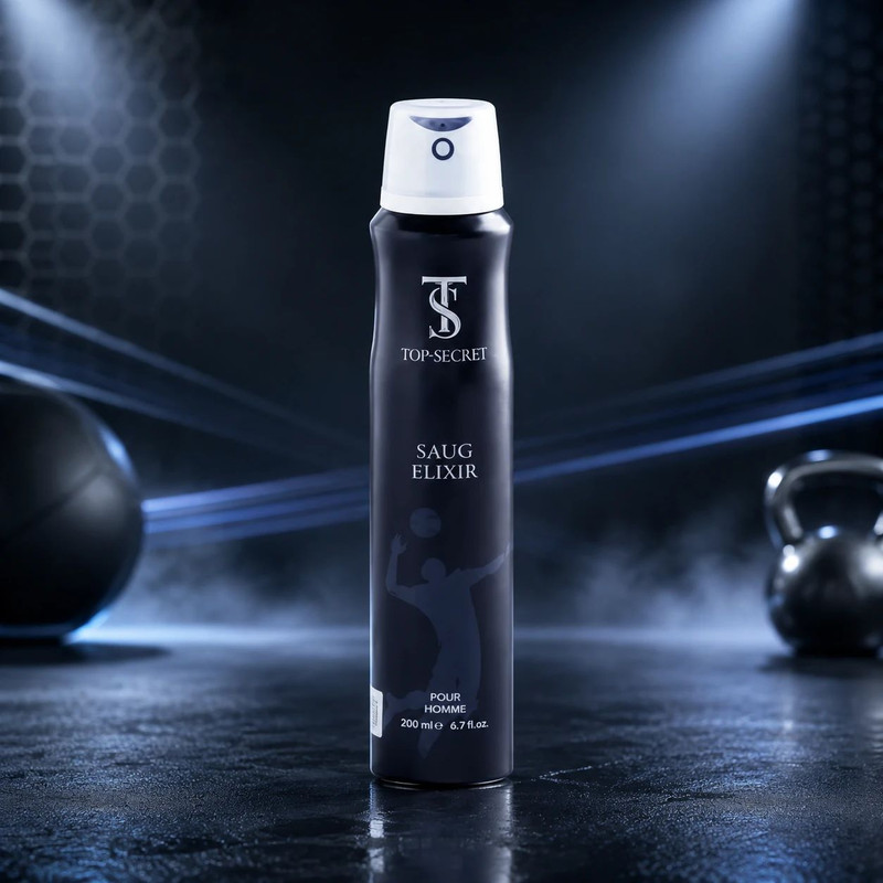 اسپری ضدتعریق مردانه تاپ سکرت مدل Saug Elixir حجم 200 میلیلیتر
