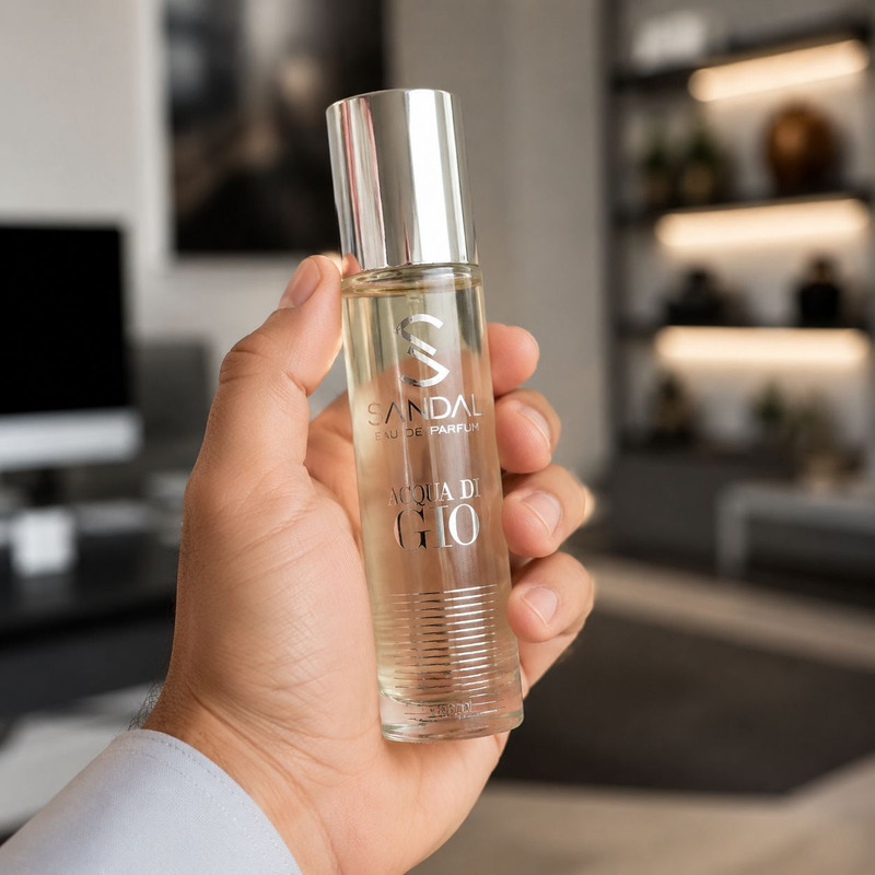 عطر جیبی مردانه صندل مدل giorgio armani aqua di gio حجم 33 میلی لیتر