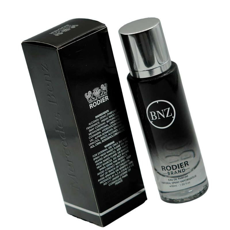 عطر جیبی مردانه رودیر مدل MERCEDES BNZ حجم 30 میلی لیتر