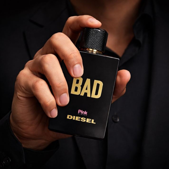ادو پرفیوم مردانه پینک ویژوآل مدل Bad Diesel با رایحه تلخ حجم 100 میلی لیتر