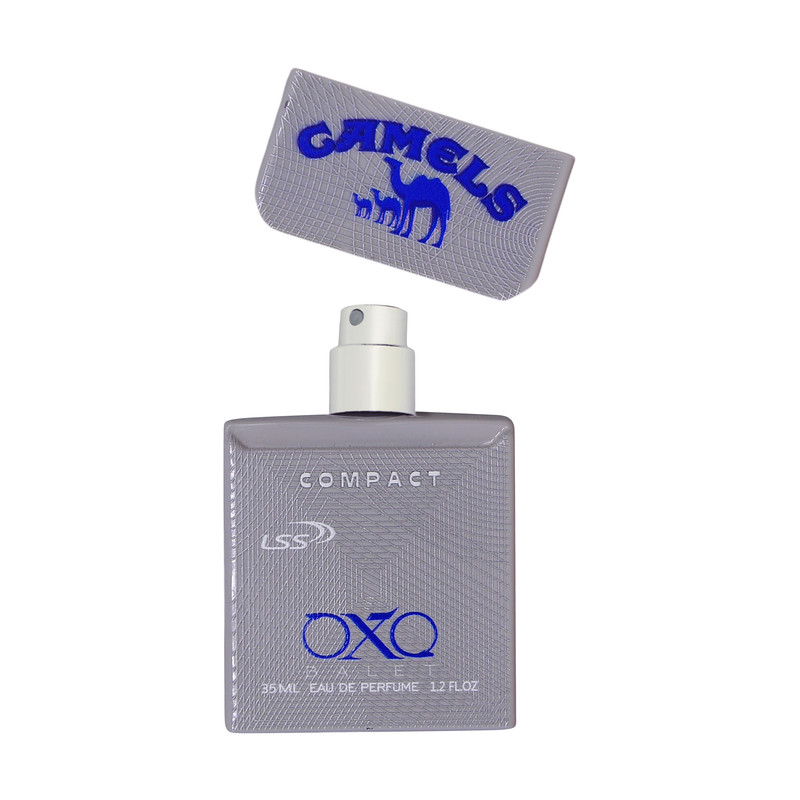 عطر جیبی مردانه اکس بالت مدل camels compact silver با رایحه خنک حجم 35 میلیلیتر