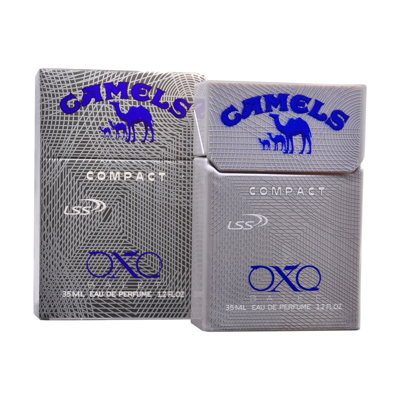 عطر جیبی مردانه اکس بالت مدل camels compact silver با رایحه خنک حجم 35 میلیلیتر