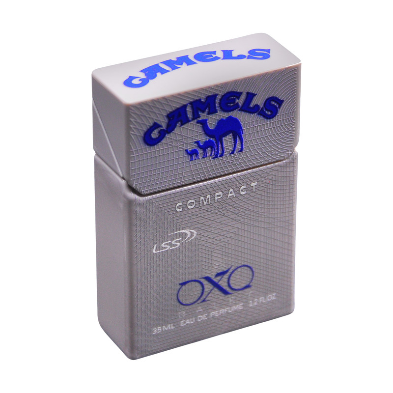 عطر جیبی مردانه اکس بالت مدل camels compact silver با رایحه خنک حجم 35 میلیلیتر
