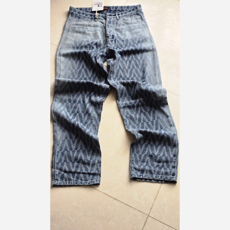 شلوار بگ مردانه پارچه وارداتی رنگ شست کثیف سایز 42 تا 50