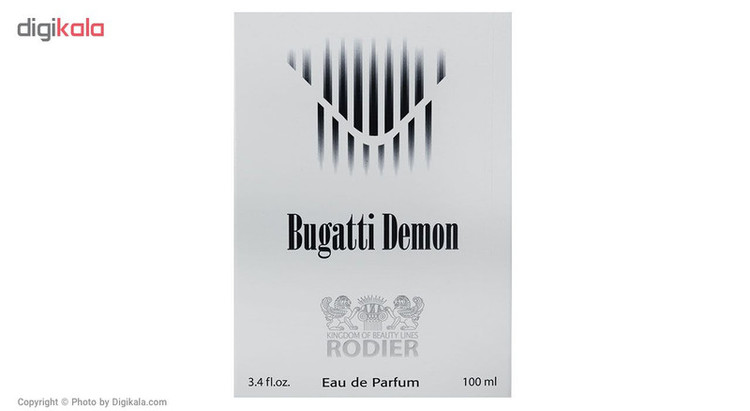 ادو پرفیوم مردانه رودیر مدل Bugatti Demonحجم 100 میلی لیتر