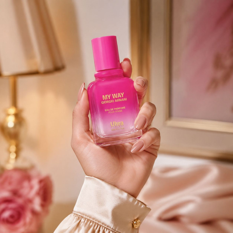 عطر جیبی زنانه اولترا ویرچوآل مدل My Way با رایحه شیرین و گلی حجم 30 میلیلیتر