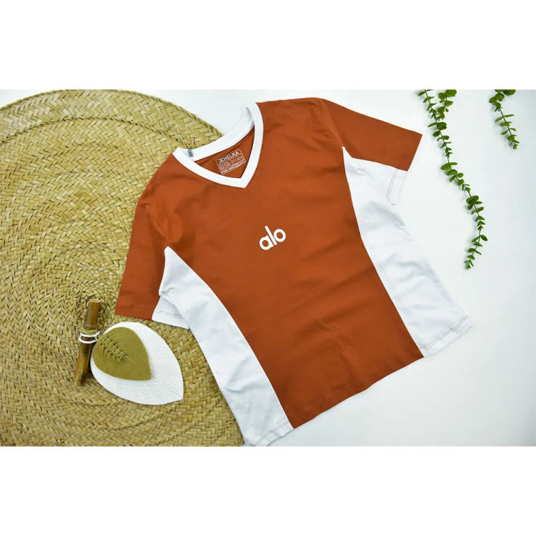 تیشرت اسپرت زنانه یقه گرد پنبه ای کد 11531