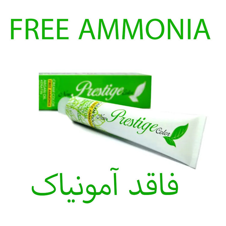 رنگ مو نیو پرستیژ کالر شماره 7 حجم 100 میلی لیتر رنگ بلوند به همراه اکسیدان نیو پرستیژ کالر مدل 2 نه درصدی حجم 150 میلی لیتر