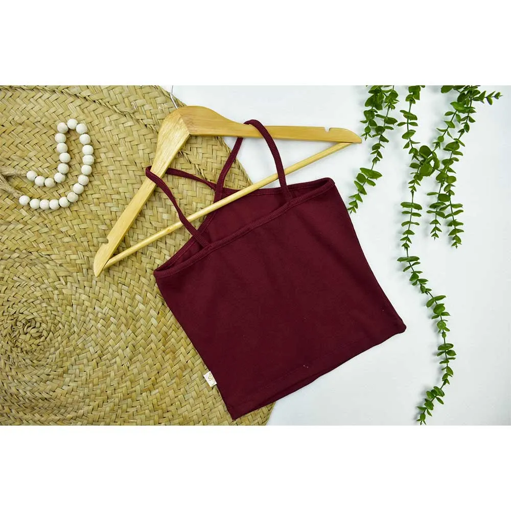 تاپ کبریتی زنانه بند ضربدری فری سایز