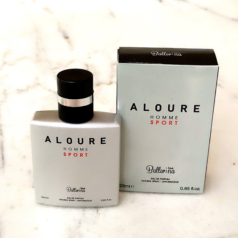 عطر جیبی مردانه بالرینا مدل ALOURE SPORT حجم 25 میلی لیتر