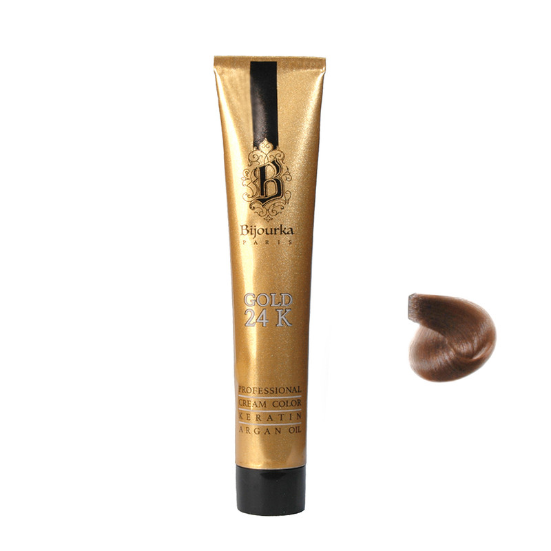 رنگ موی بیجورکا سری Gold 24K شماره 6 حجم 100 میلی لیتر رنگ بلوند تیره