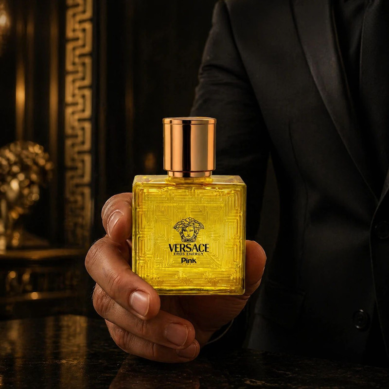 عطر جیبی مردانه پینک ویژوآل مدل Versace Eros Energy با رایحه تلخ حجم 25 میلیلیتر