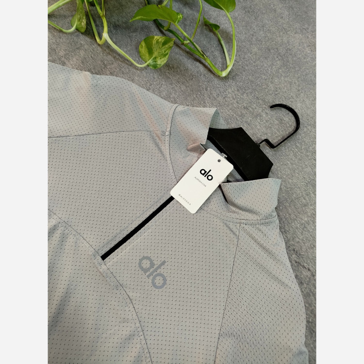 تیشرت نیم زیپ alo و nike زنانه فینگر دار خارجی