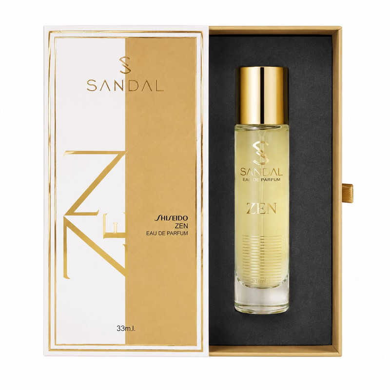 عطر جیبی مردانه صندل مدل zen حجم 33 میلی لیتر