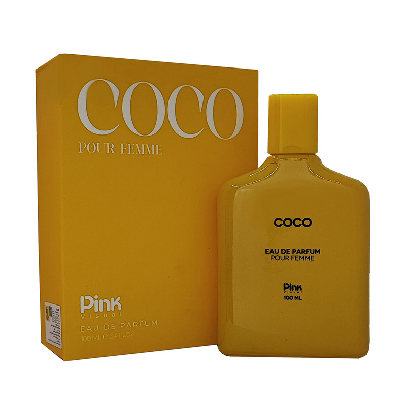 ادوپرفیوم زنانه پینک ویژوآل مدل Coco Modemoiselle با رایحه شیرین حجم 100 میلیلیتر