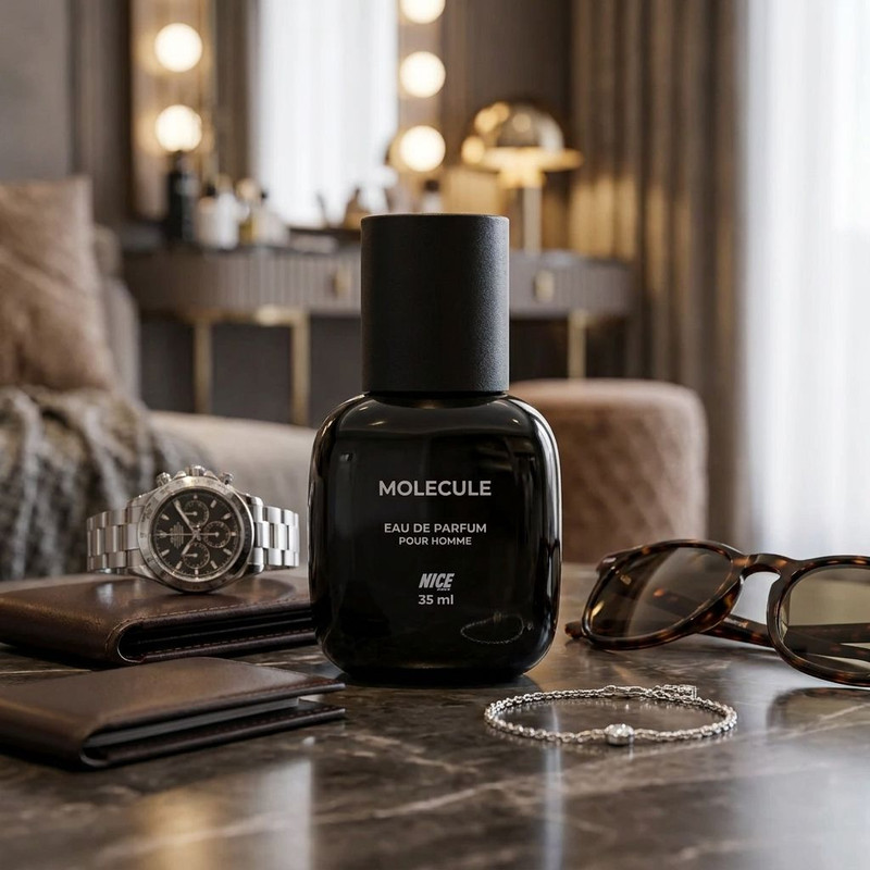 عطر جیبی زنانه و مردانه نایس پاپت مدل Molecule NEW با رایحه تند حجم 35 میلی لیتر