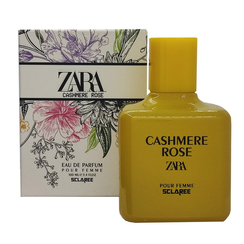 ادوپرفیوم زنانه اسکلاره مدل Cashmer Rose zara با رایحه شیرین حجم 100 میلیلیتر