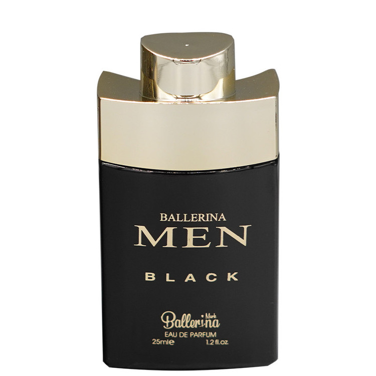 عطر جیبی مردانه بالرینا مدل MEN BLACK با رایحه گرم حجم 25 میلیلیتر