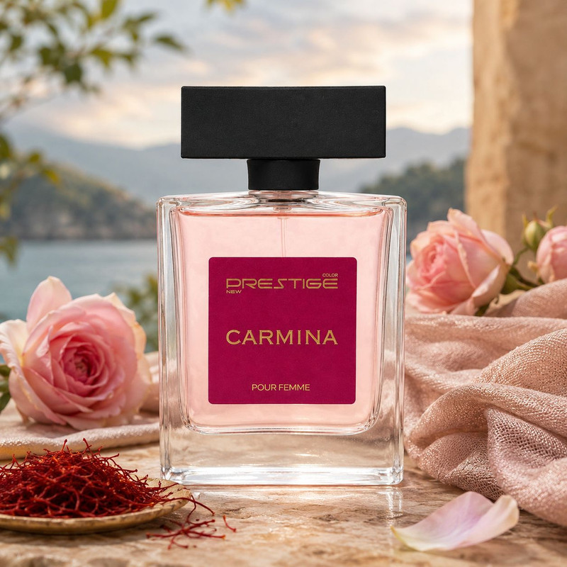 ادوپرفیوم زنانه نیو پرستیژ کالر مدل Carmina با رایحه شیرین و گلی حجم 110 میلیلیتر