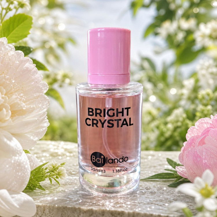 عطر جیبی زنانه بایلندو مدل Bright Crystal NB با رایحه شیرین و میوه ای حجم 35 میلیلیتر