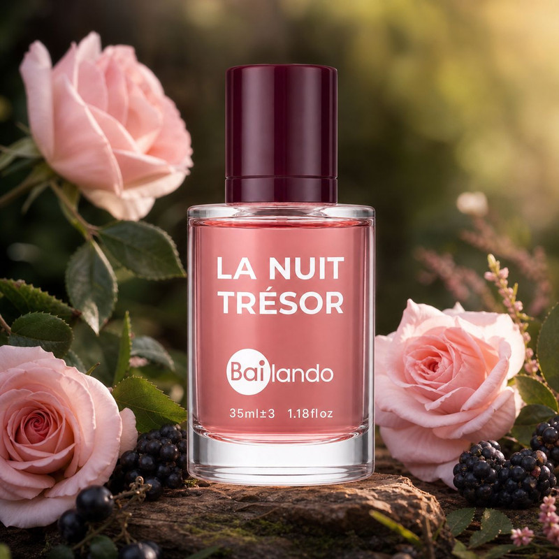 عطر جیبی زنانه بایلندو مدل La Nuit Tresor NB با رایحه شیرین و میوه ای حجم 35 میلیلیتر