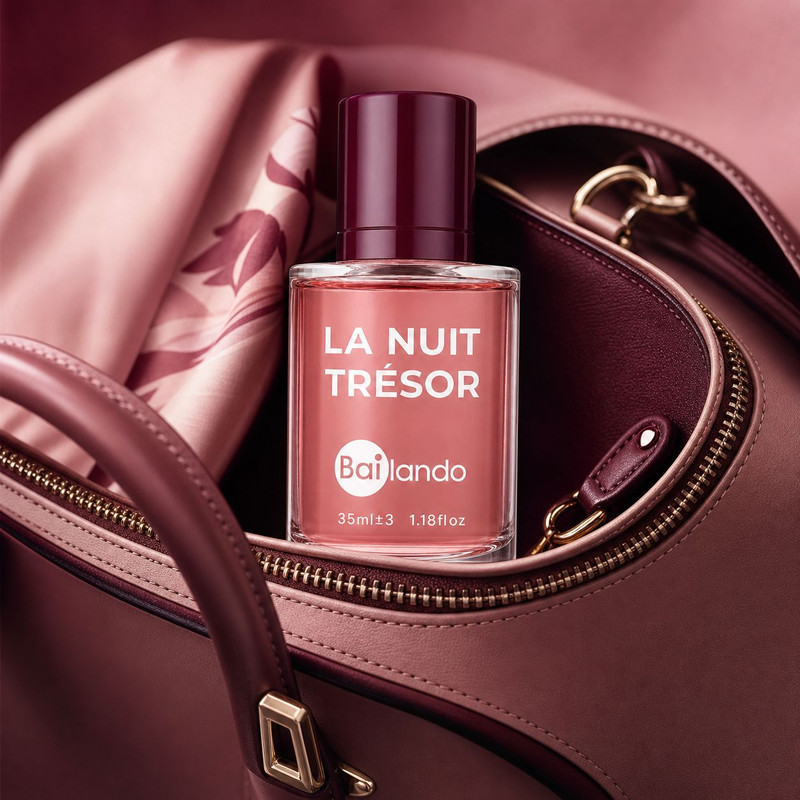 عطر جیبی زنانه بایلندو مدل La Nuit Tresor NB با رایحه شیرین و میوه ای حجم 35 میلیلیتر