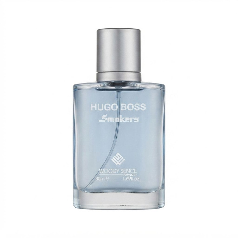 عطر جیبی مردانه وودی سنس مدل Hugo Boss Smokers با رایحه خنک و گیاهی حجم 30 میلیلیتر