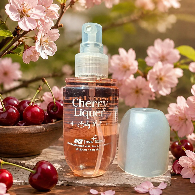 بادی میست زنانه نایس پاپت مدل Cherry Liquer با رایحه خنک و شیرین حجم 120 میلیلیتر